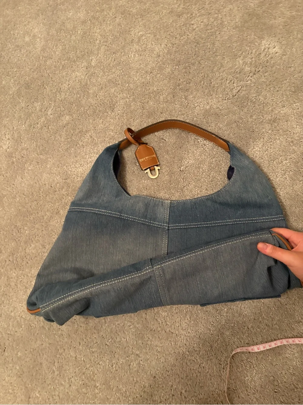 True Religion denim hobo jean pocket purse